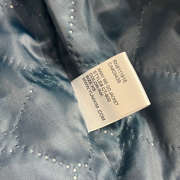 Yumi Kim Away We Go Jacket Womens Size XS Fur Feather Cropped Event Holiday Ink - Picture 8 of 8